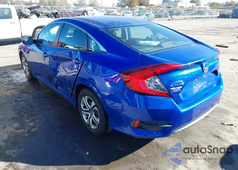 2017 Honda Civic Lx из США, поврежденный, VIN 19XFC2F54HE227906
